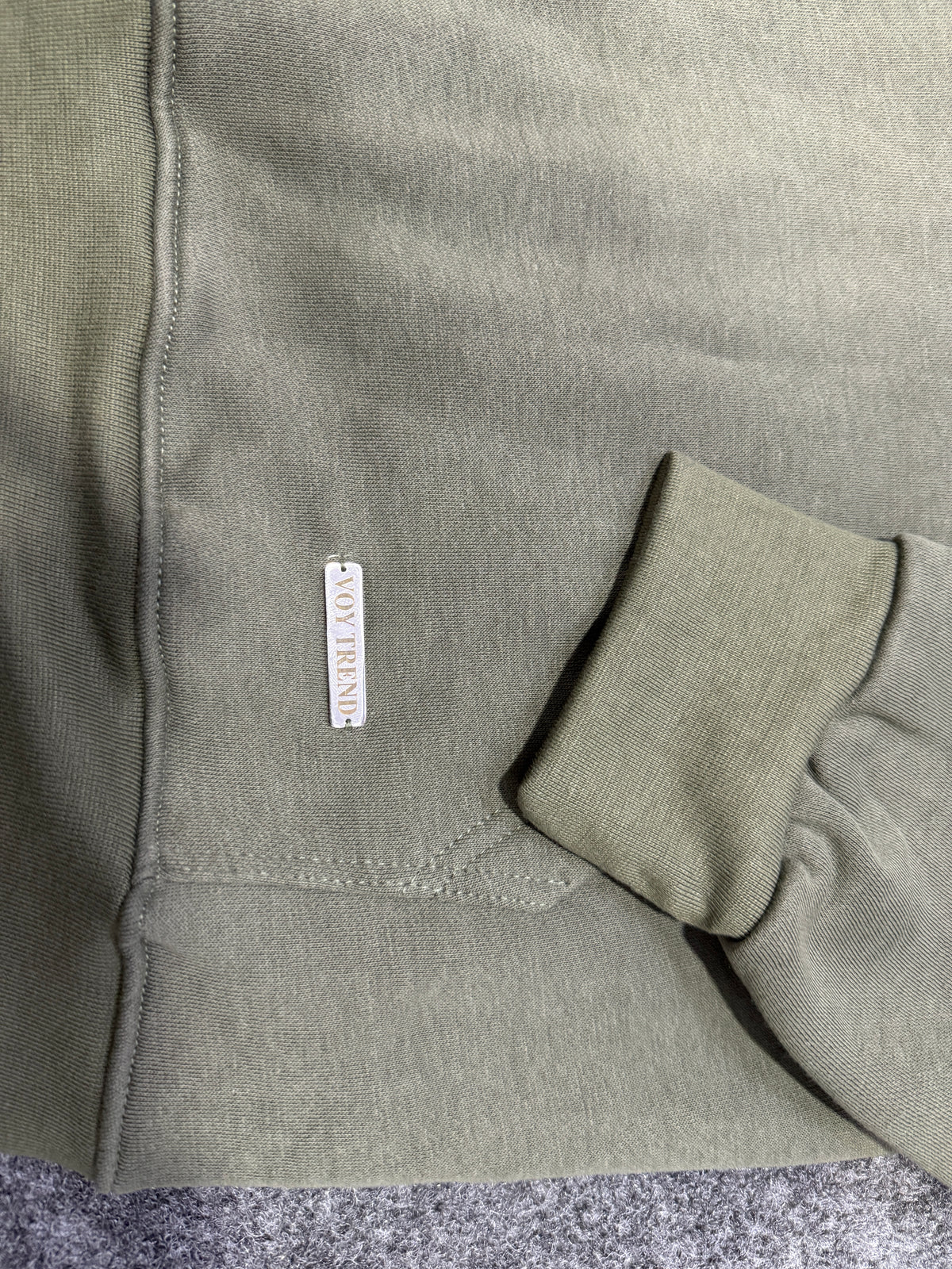 VOY TREND Premium Pullover Hoodie 100% Cotton Fleece