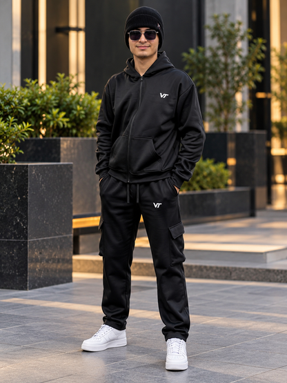 VOY TREND Premium 6-Pocket Baggy Tracksuit – Zip-Up Hoodie