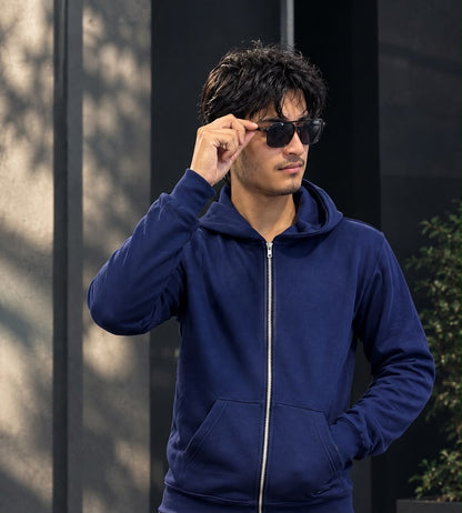 VOY TREND Zipper Hoodie – 100% Cotton Fleece | 320 GSM