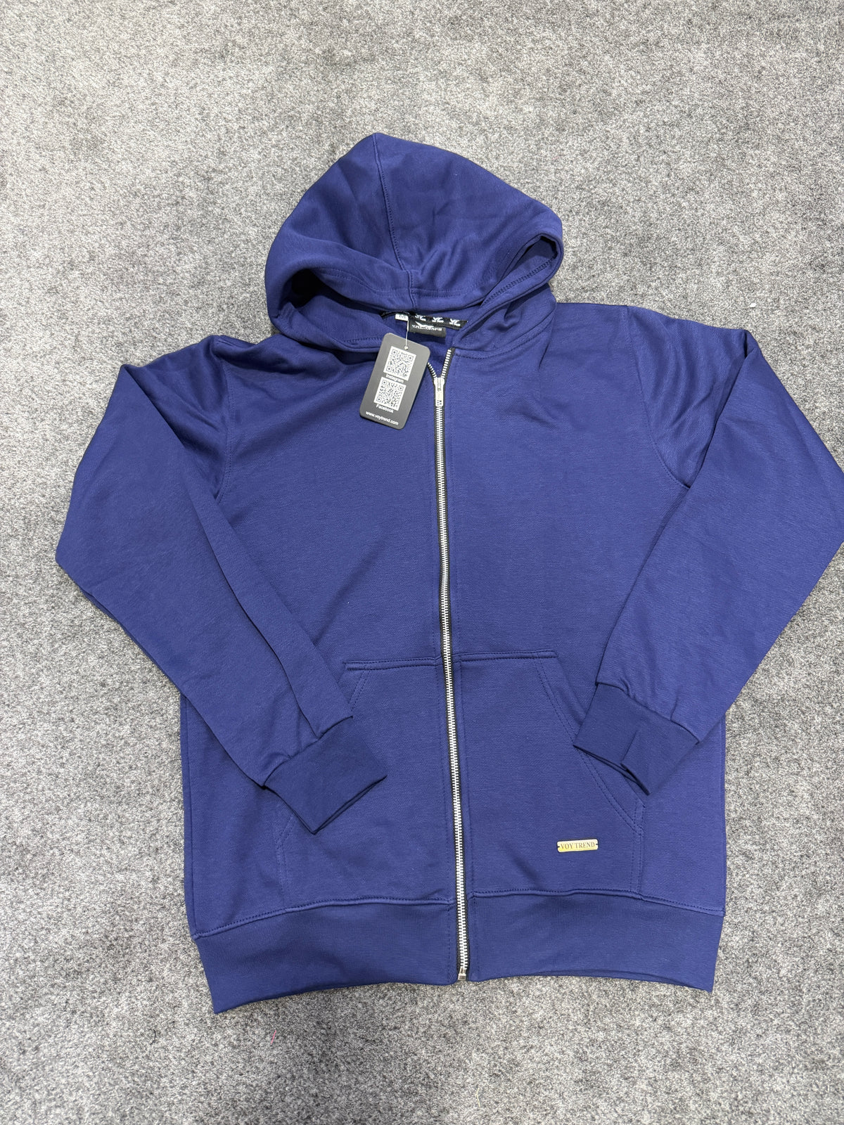 VOY TREND Zipper Hoodie – 100% Cotton Fleece | 320 GSM