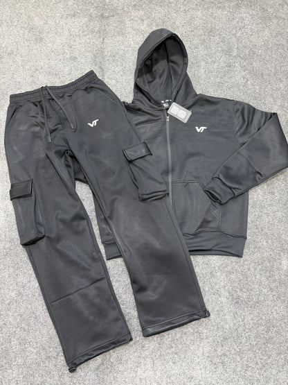 VOY TREND Premium 6-Pocket Baggy Tracksuit – Zip-Up Hoodie