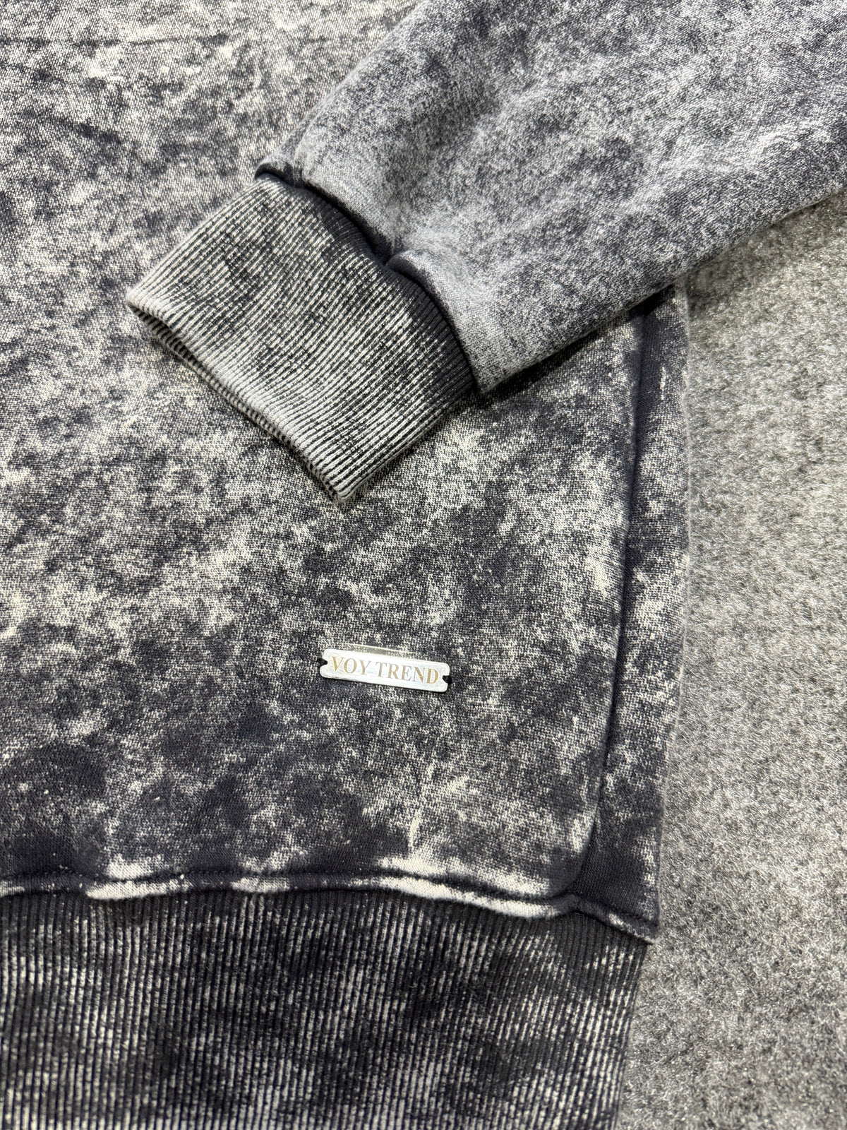 Voy Trend Vintage Wash Oversized Sweatshirt