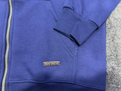 VOY TREND Zipper Hoodie – 100% Cotton Fleece | 320 GSM