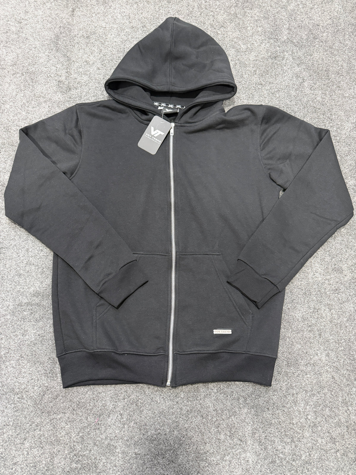 VOY TREND Zipper Hoodie – 100% Cotton Fleece | 320 GSM