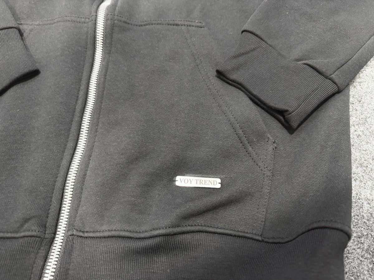 VOY TREND Zipper Hoodie – 100% Cotton Fleece | 320 GSM