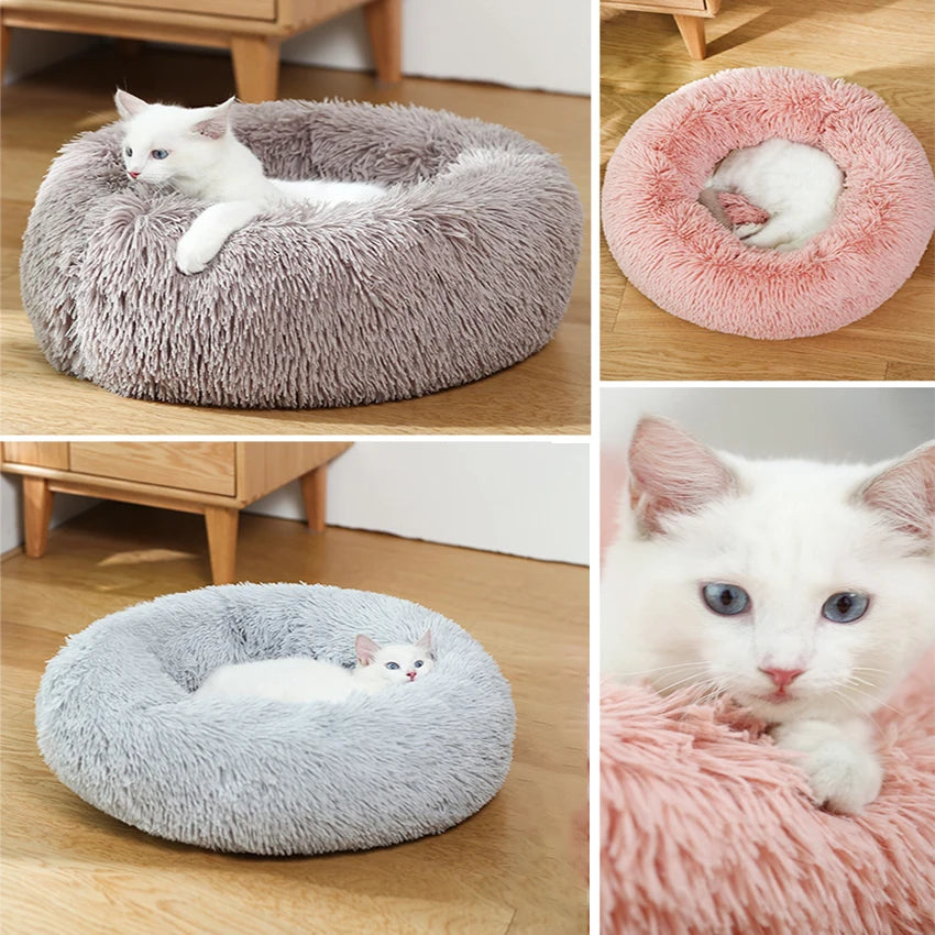 Calming Donut Bed for Dogs & Cats