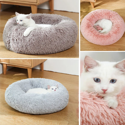 Calming Donut Bed for Dogs & Cats