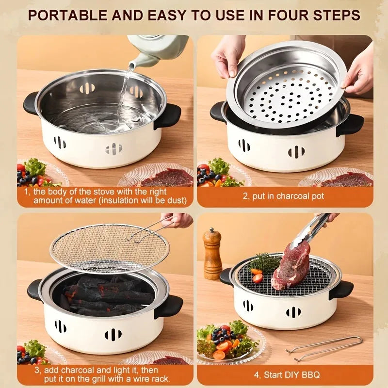 Portable Stainless Steel BBQ Stove