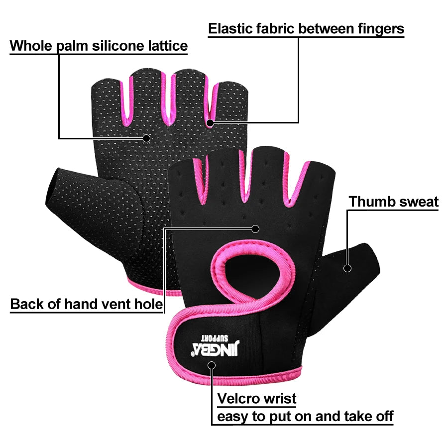 Anti-Slip Half Finger Gym Gloves