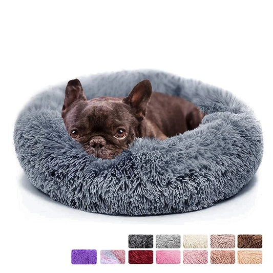 Calming Donut Bed for Dogs & Cats