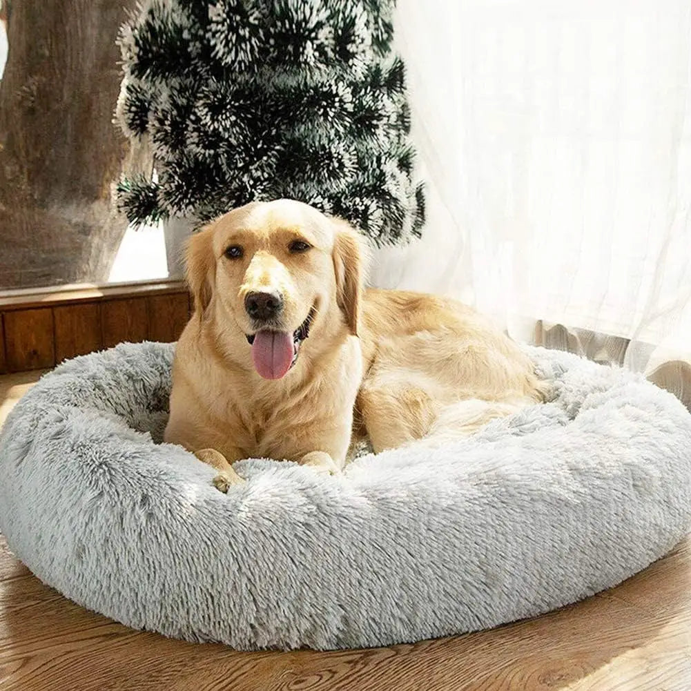 Calming Donut Bed for Dogs & Cats