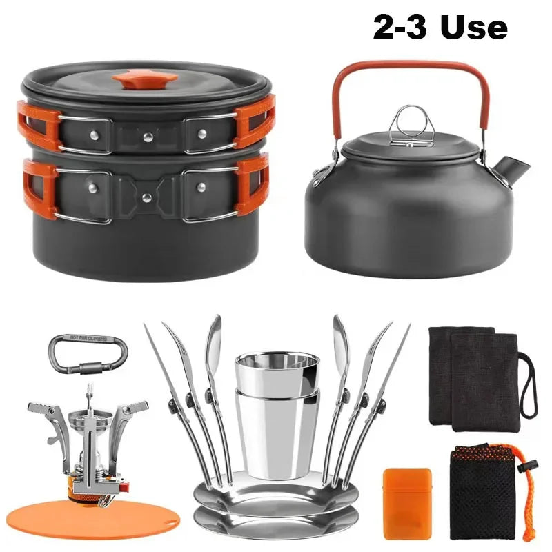 Compact Outdoor Camping Cookware Set