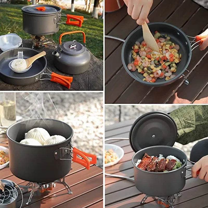 Compact Outdoor Camping Cookware Set