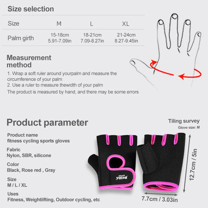 Anti-Slip Half Finger Gym Gloves