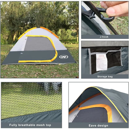 4-Person Lightweight Waterproof Camping Tent