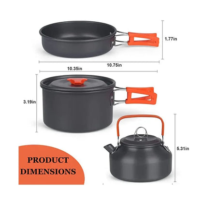 Compact Outdoor Camping Cookware Set