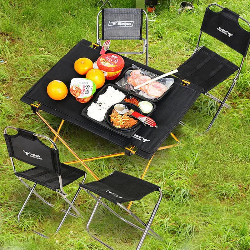 Outdoor Camping Small Folding Table, Portable Aluminum Picnic